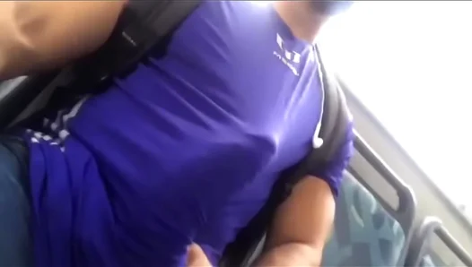 Muscle Stud Bares Massive Hard cock on Train — Wild Raw Twink Encounter 18+