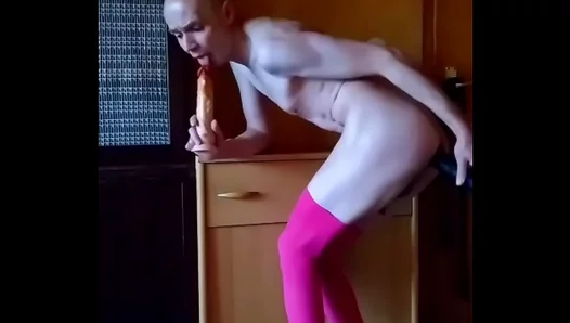 Savoring Every Drop: He Cleans the Dildo After Their Rough Anal Ride – GayFun 18+
