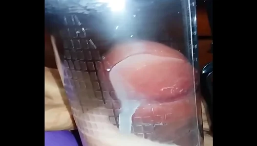 Massive Cum Blast Inside a Glass Tube – Hot Solo Guy Jerks Off Hard – SoloBoy 18+