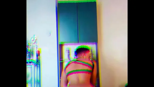 Hot Alone Time: Sexy Gay Guy Jerks Off in Steaming Home Video – 18+