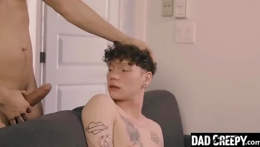 Young Stud Teases Stepdad in Wild Bareback Ride – Hot Forbidden Chemistry 18+