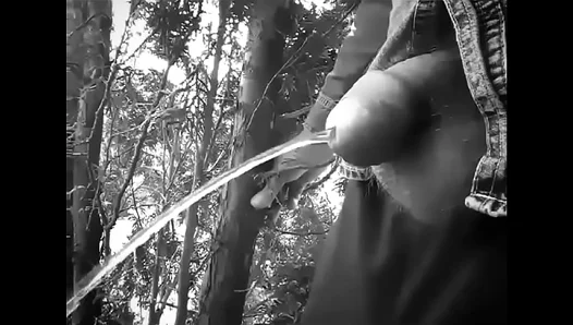 Bareback Outdoors: Naughty Twinks Pee Play Fun Under Sunlight – GayScene 18+