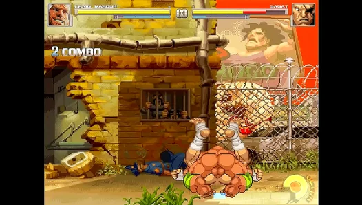 Muscle Fire: Craig Battles Sagat in Hot Gay Ring Rumble – MUGENHeat 18+