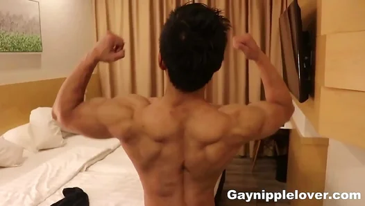 Craving Muscle: Asian Stallion Sucks Rock-Hard Nips, Worships Chiseled GOD Body – 18+
