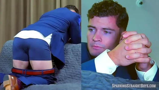 Crisp Suit, Hot Cheeks: Wes Gets His Ass Spanked – Naughty Office Action