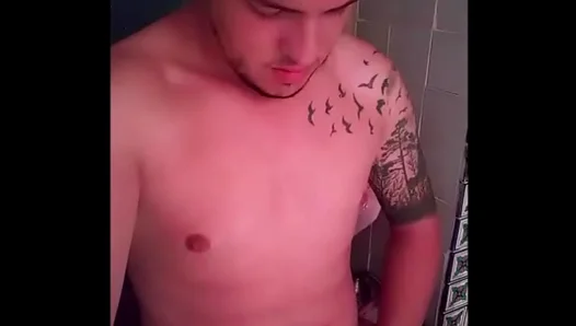 Steamy Puppy Play: Guy Embraces Humiliation Under Warm Golden Rain – 18+