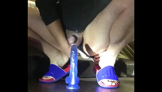 Fucking Himself Hard with a Dildo While the Crowd Watches Intently – HotGayShows 18+