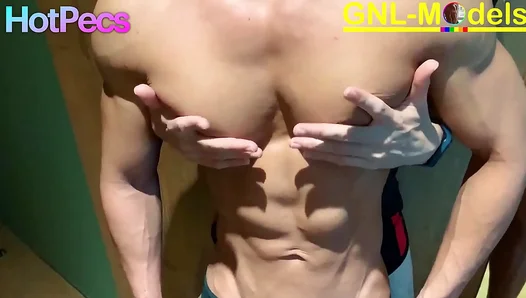 Worshipping a Muscle Asian GOD with Hot Nipple Play Pec Suction – 18+
