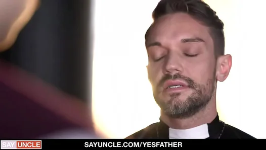 Naughty Christmas Gift: Ryan Jacobs Tempted by Horny Priest Dale Kuda – 18+
