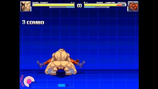 Sagat x Jackal: Fierce Yaoi Battle Flames Turn to Hot Gay Desire – M.U.G.E.N Madness