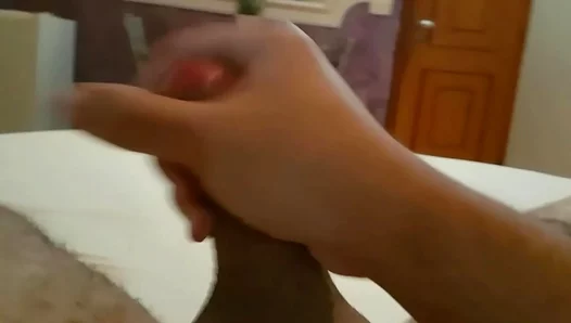 Solo Heat: Gorgeous Guy Jams Hard While Sipping Ice Cold Drink – GayPorn