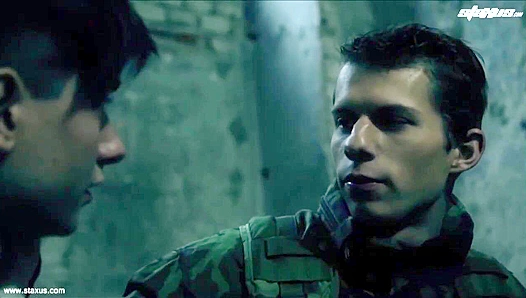 Hard-bodied Soldier Dominates Curious Civilian—Steamy Gay Tryst Jason Mike Yuri Adamov