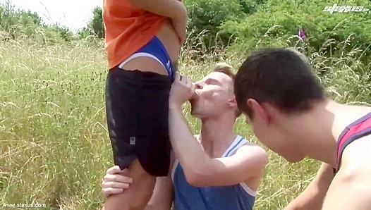 Jaxon Radock Kamyk Walkers Hot Outdoor Hookup – Steamy Gay Action XXX