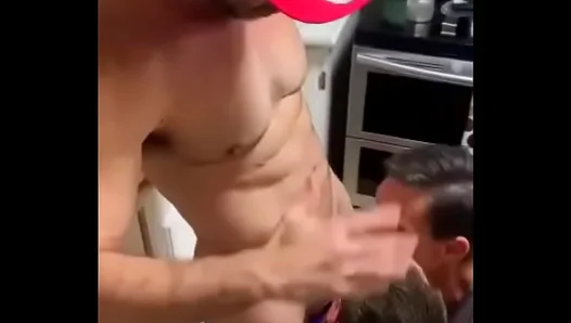 Double Pleasure: Two Guys Suck One Cock in Hot Kitchen Action – XXX