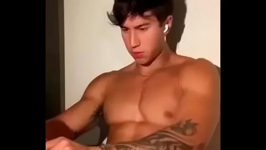 Insatiable Latino studs jack off hard in a steamy cum-filled session – 18+