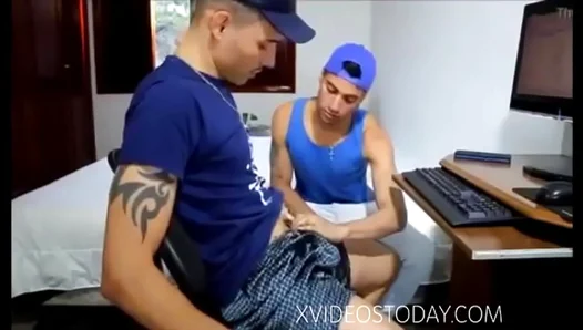 Hot Stud Tutor Ruined by a Desperate Blowjob — Naughtiest Amateur Gay Scene –