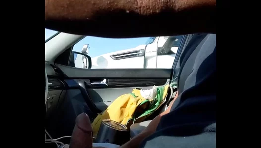 Truck Stops Traffic When He Whips Out His Massive Hardcock – 18+