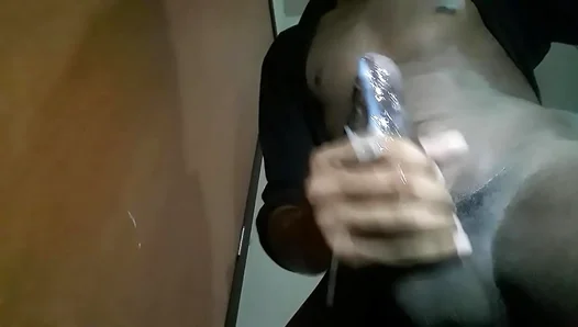 Floor Soaked After Intense Solo Ride Massive Cum Explosion – XXX Men Action