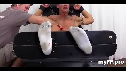 Muscle Bound Men Obsessed With Feet – Intense Barefoot Fetish Play – 18+