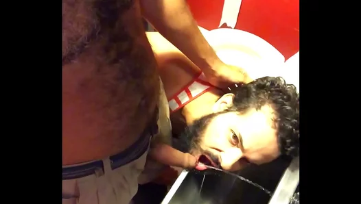 Golden Shower Thrills: Guy Enjoys Hot Piss Play in Steamy Stall – XXXThrill
