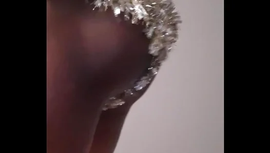 Shiny Thong Reveal: Buff Stud Strips Down for Naughty Holiday Solo – GayXXXmas