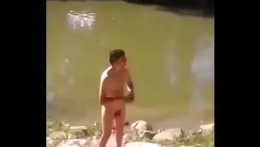 Hungarian Heat: Trutyi Flashes His Thick 22cm Cock Outside – Wild Solo Show
