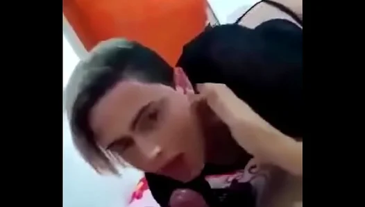 Flame Dominates Two Rookies in a Steamy, Sensual Double Blowjob – 18+