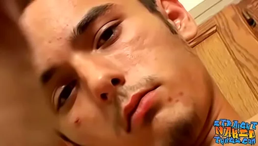 Petite Twink Jolts Off, Cums Hard in Steamy Solo Gay Session – 18+