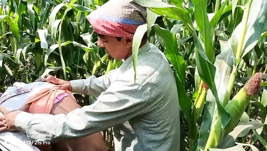 Hot Indian Encounter: Farmhand and Boss Burn Up the Fields – Steamy Hindi Moans