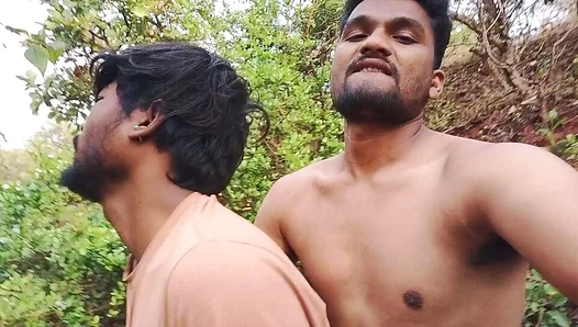 Two Wild Bike Technicians Fuck a Young Stud Deep in the Forest – GayPornHeat 18+