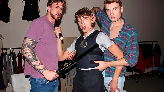 Double Trouble Pleasure: Two Horny Twinks Fill Curvy Guys Tight Hole – XXX