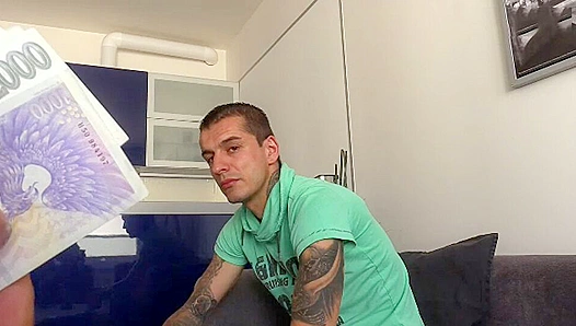 Inked Twink Pays Off Huge Debt with Hung Loan Sharks Throating – Inked Indebtedness