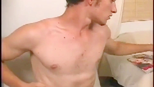 Hairy Jerry Moans Loud as He Jizzes Hard in Steamy Gay Group Masturbate Fest – 18+