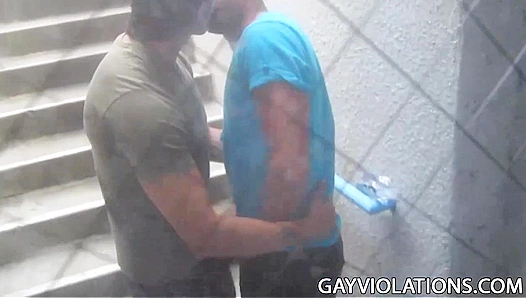 Two Hot Jocks Bust a Nut Wildin Outside — Raw Outdoor Fuck Fest – XXX