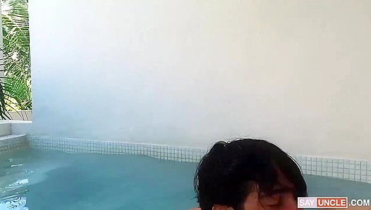 Cancn Heat: Passionate Latino Men Fuck Wildly by the Pool – Steamy Gay Action