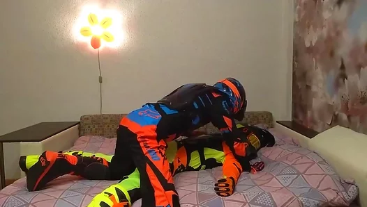 Hot Leather Hard Throbs: Steamy Motorcycle Passion Ignites – Part 1