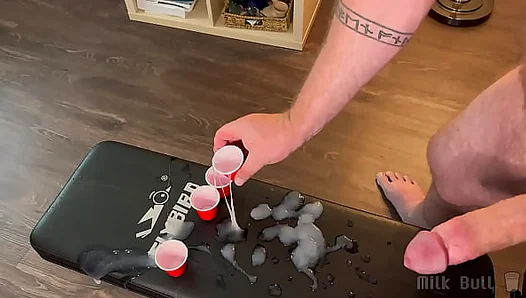 Stepbrothers Blast Cream into Shots — Endless Ropes of Hot Cum! – 18+