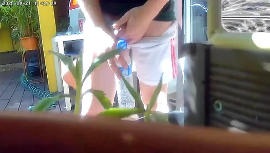 Redhead Teen Caught Mid-Piss — Forbidden Bottle Leads to Hot Watersports BJ – 18+