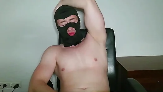 Masked Dom Daddies In Charge, Moaning Loud While JERKING OFF – GayXXX 18+