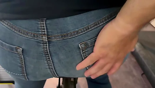 Spanked Raw: Crossdresser Begs for More in Skin-Tight Jeans – NaughtyFun 18+