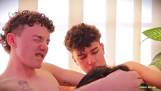 Stepdad Takes On Eager Twins in Steamy Gay Threeway – XXXGayThreesome 18+