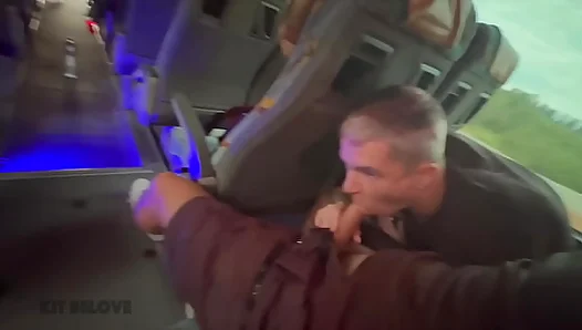 Steamy Stranger Blowjob on Bus Ends in Huge Hotel Creampie – XXXGayScene 18+