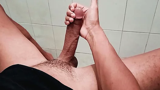 Solo in the Shower, Jacking Off That Thick Dick for a Huge Load – Steamy Gay Fun