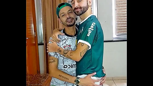 Hardcore Locker Room Fuck: Straight Teammates Ride Dick After Practice – Palmeiras