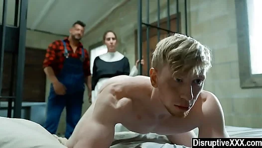 Slim Sub Twink Overwhelmed by Huge StepDaddys Rough Ride – Steamy Bareback Fun