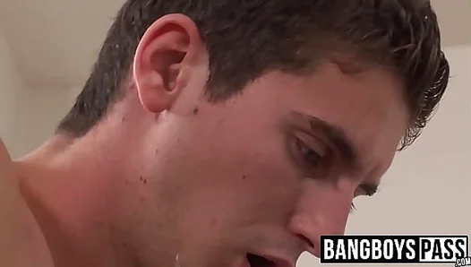 Blonde Top Goes Raw Cums Hard Across His Boys Face – Steaming Gay Sex 18+
