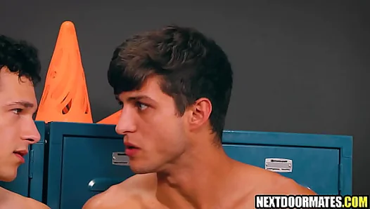 Hung Coaches Deepthroat Frenzy as Horned Jocks Crave Big Dick – Locker Room BBC Action