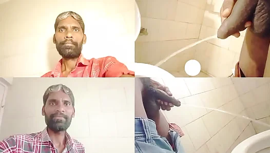 Steamy Encounter: Two Men Share Intimate PI Moment in Cramped Bathroom – RajeshPlayboy993