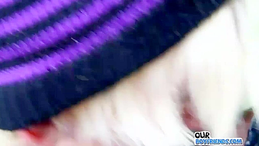 Emo Boy Blissfully Sucks Thick Cock Outdoors – OurBoyfriends