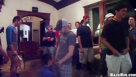 Fiery redhead dominates young pledges in wild fuck fest – NaughtyHaze 18+